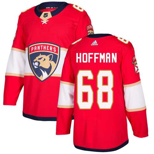 Men's Adidas Florida Panthers #68 Mike Hoffman Red Home Authentic Stitched NHL Jersey
