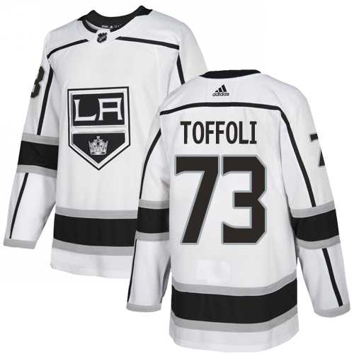 Men's Adidas Los Angeles Kings #73 Tyler Toffoli White Road Authentic Stitched NHL Jersey