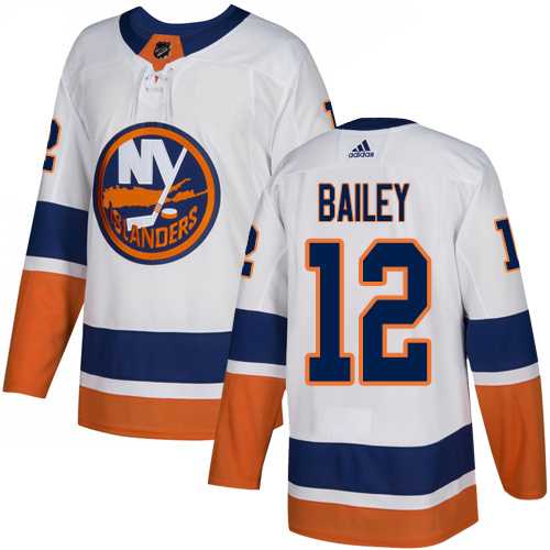 Men's Adidas New York Islanders #12 Josh Bailey White Road Authentic Stitched NHL Jersey