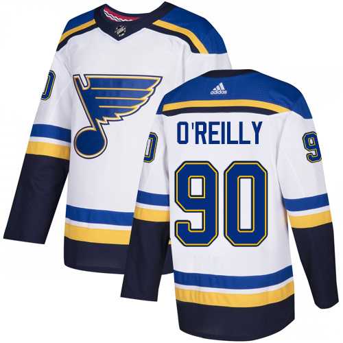 Men's Adidas St. Louis Blues #90 Ryan O'Reilly White Road Authentic Stitched NHL Jersey