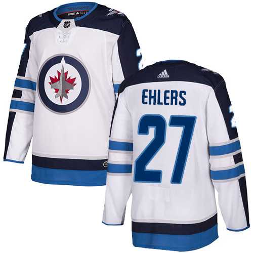 Men's Adidas Winnipeg Jets #27 Nikolaj Ehlers White Road Authentic Stitched NHL Jersey