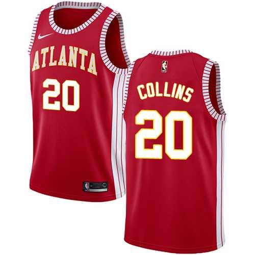 Men's Nike Atlanta Hawks #20 John Collins Red NBA Swingman Statement Edition Jersey