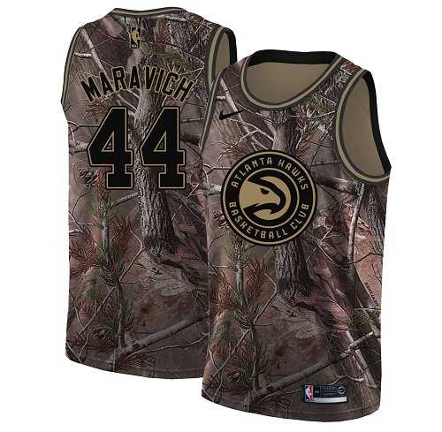 Men's Nike Atlanta Hawks #44 Pete Maravich Camo NBA Swingman Realtree Collection Jersey