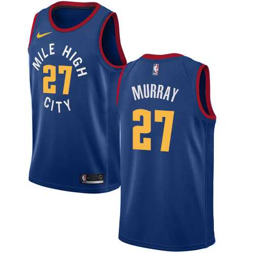 Men's Nike Denver Nuggets #27 Jamal Murray Blue NBA Swingman Statement Edition Jersey