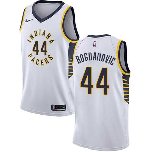 Men's Nike Indiana Pacers #44 Bojan Bogdanovic White NBA Swingman Association Edition Jersey