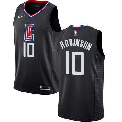 Men's Nike Los Angeles Clippers #10 Jerome Robinson Black NBA Swingman Statement Edition Jersey