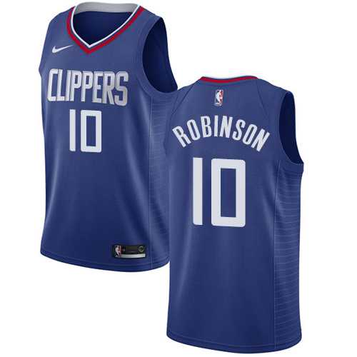 Men's Nike Los Angeles Clippers #10 Jerome Robinson Blue NBA Swingman Icon Edition Jersey