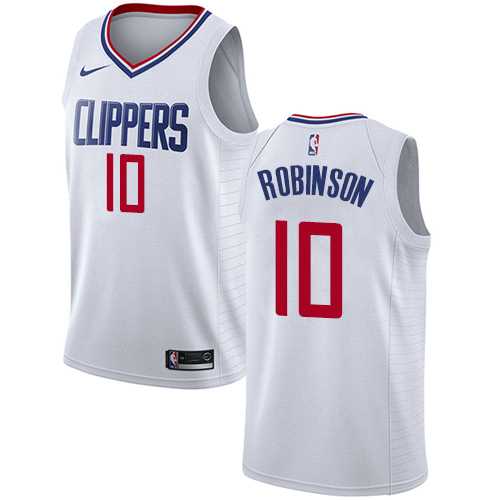 Men's Nike Los Angeles Clippers #10 Jerome Robinson White NBA Swingman Association Edition Jersey