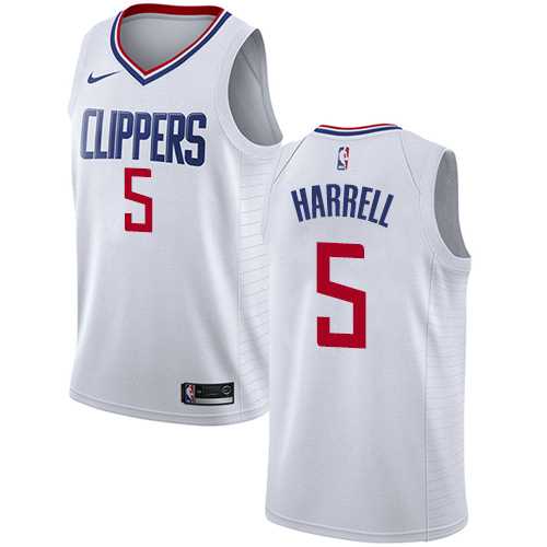 Men's Nike Los Angeles Clippers #5 Montrezl Harrell White NBA Swingman Association Edition Jersey