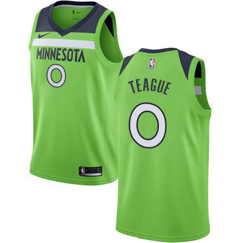 Men's Nike Minnesota Timberwolves #0 Jeff Teague Green NBA Swingman Statement Edition Jersey