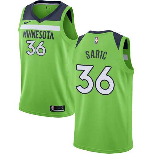 Men's Nike Minnesota Timberwolves #36 Dario Saric Green NBA Swingman Statement Edition Jersey