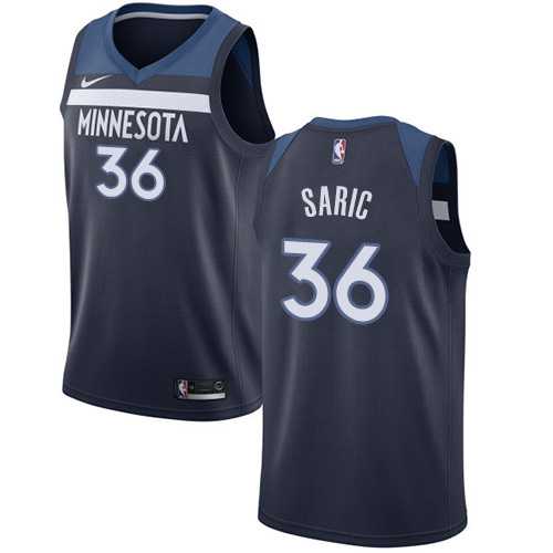 Men's Nike Minnesota Timberwolves #36 Dario Saric Navy Blue NBA Swingman Icon Edition Jersey