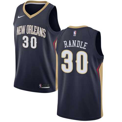 Men's Nike New Orleans Pelicans #30 Julius Randle Navy NBA Swingman Icon Edition Jersey