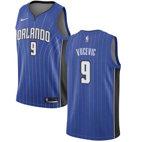 Men's Nike Orlando Magic #9 Nikola Vucevic Royal NBA Swingman Icon Edition Jersey