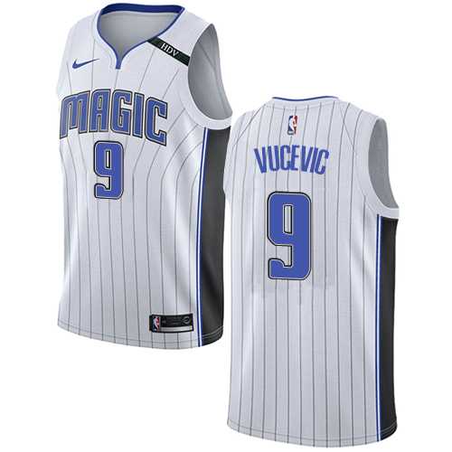 Men's Nike Orlando Magic #9 Nikola Vucevic White NBA Swingman Association Edition Jersey