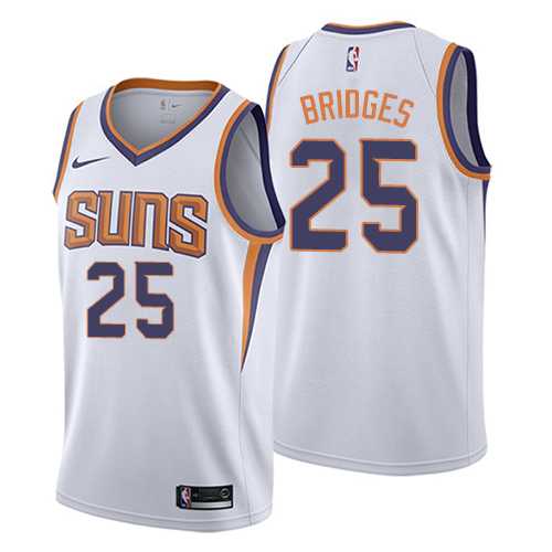 Men's Nike Phoenix Suns #25 Mikal Bridges White NBA Swingman Association Edition Jersey