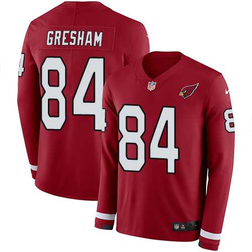 Nike Arizona Cardinals #84 Jermaine Gresham Red Team Color Men's Stitched NFL Limited Therma Long Sleeve Jersey
