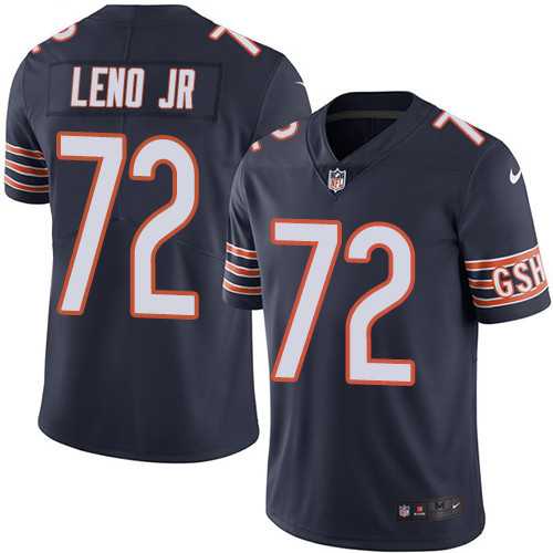 Nike Chicago Bears #72 Charles Leno Jr Navy Blue Team Color Men's Stitched Football Vapor Untouchable Limited Jersey