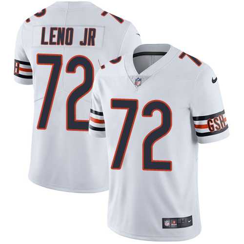Nike Chicago Bears #72 Charles Leno Jr White Men's Stitched Football Vapor Untouchable Limited Jersey
