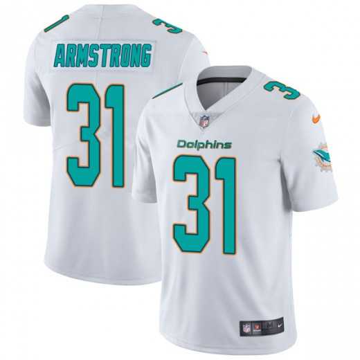 Nike Miami Dolphins #31 Cornell Armstrong White Men's Stitched NFL Vapor Untouchable Limited Jersey