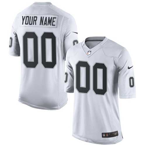 Nike Oakland Raiders Customized White Road Men's Stitched NFL Vapor Untouchable Limited Jersey