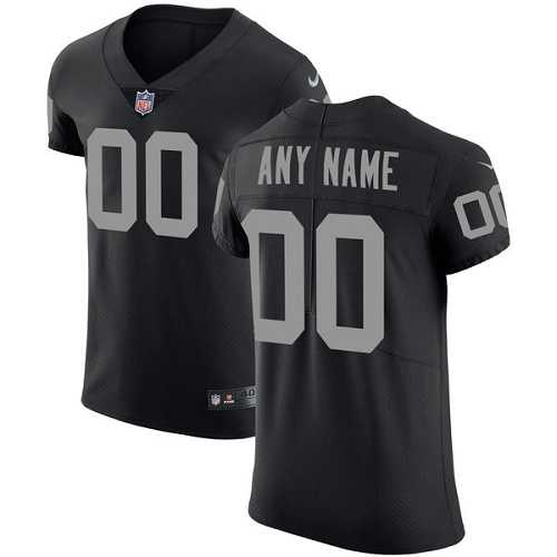 Nike Oakland Raiders Customized Black Home Men's Stitched NFL Vapor Untouchable Elite Jersey