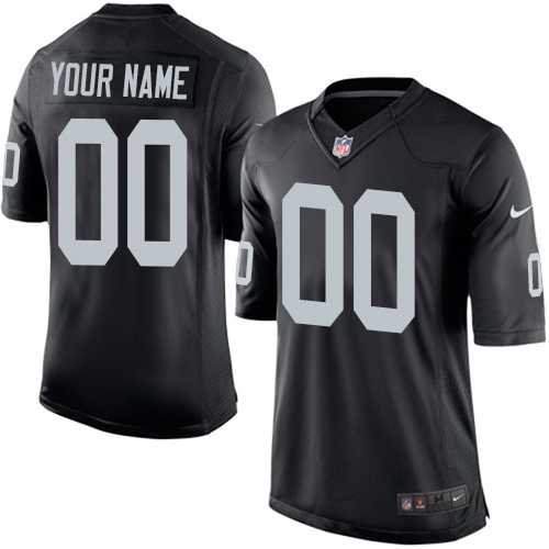 Nike Oakland Raiders Customized Black Home Men's Stitched NFL Vapor Untouchable Limited Jersey