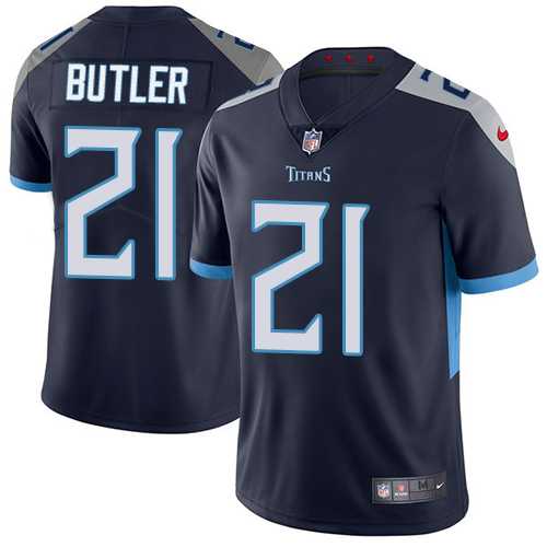 Nike Tennessee Titans #21 Malcolm Butler Navy Blue Team Color Men's Stitched NFL Vapor Untouchable Limited Jersey