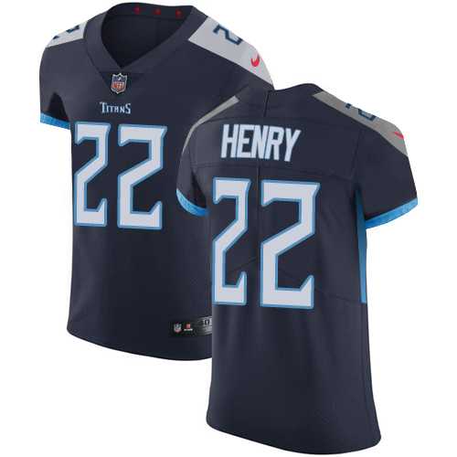 Nike Tennessee Titans #22 Derrick Henry Navy Blue Team Color Men's Stitched NFL Vapor Untouchable Elite Jersey