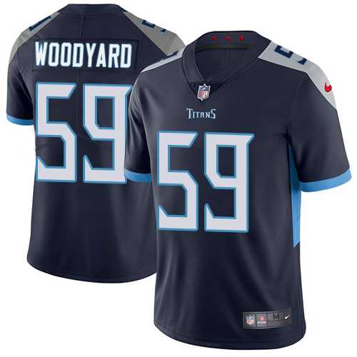 Nike Tennessee Titans #59 Wesley Woodyard Navy Blue Team Color Men's Stitched NFL Vapor Untouchable Limited Jersey
