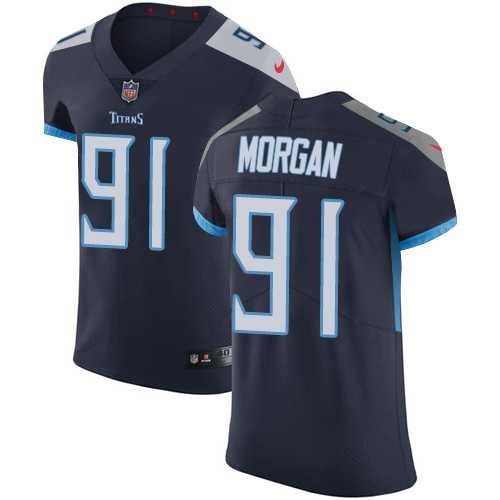 Nike Tennessee Titans #91 Derrick Morgan Navy Blue Team Color Men's Stitched NFL Vapor Untouchable Elite Jersey