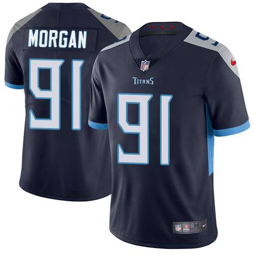 Nike Tennessee Titans #91 Derrick Morgan Navy Blue Team Color Men's Stitched NFL Vapor Untouchable Limited Jersey