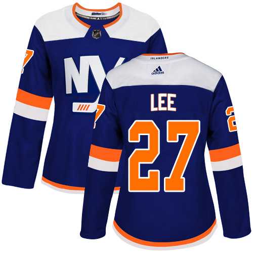Women's Adidas New York Islanders #27 Anders Lee Blue Alternate Authentic Stitched NHL Jersey