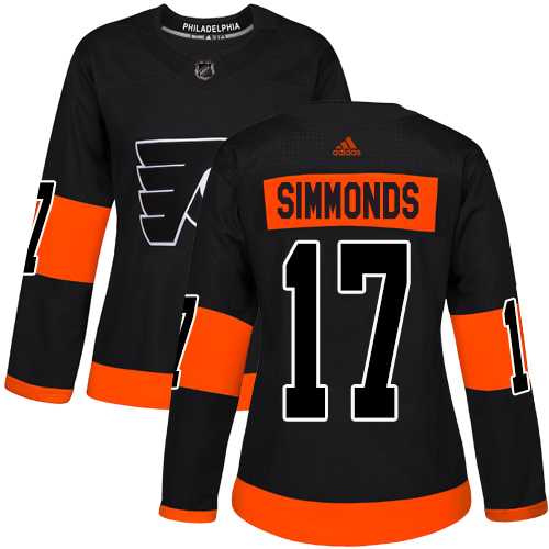 Women's Adidas Philadelphia Flyers #17 Wayne Simmonds Black Alternate Authentic Stitched NHL Jersey