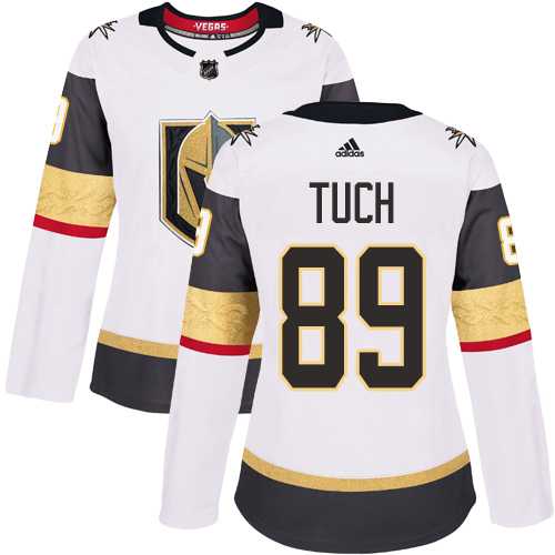 Women's Adidas Vegas Golden Knights #89 Alex Tuch White Road Authentic Stitched NHL Jersey