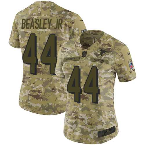 Women's Nike Atlanta Falcons #44 Vic Beasley Jr Camo Stitched NFL Limited 2018 Salute to Service Jersey