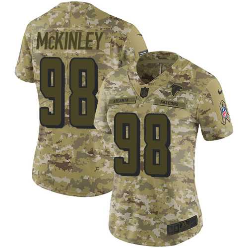 Women's Nike Atlanta Falcons #98 Takkarist McKinley Camo Stitched NFL Limited 2018 Salute to Service Jersey