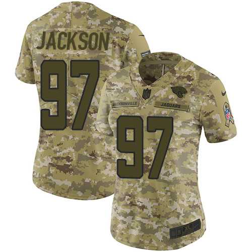 Women's Nike Jacksonville Jaguars #97 Malik Jackson Camo Stitched NFL Limited 2018 Salute to Service Jersey
