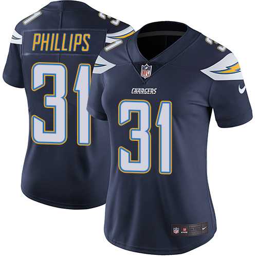 Women's Nike Los Angeles Chargers #31 Adrian Phillips Navy Blue Team Color Stitched NFL Vapor Untouchable Limited Jersey