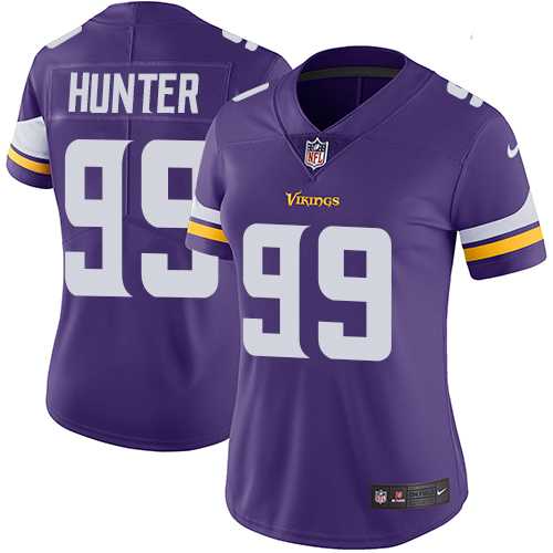 Women's Nike Minnesota Vikings #99 Danielle Hunter Purple Team Color Stitched NFL Vapor Untouchable Limited Jersey