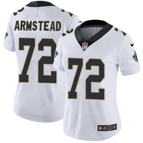 Women's Nike New Orleans Saints #72 Terron Armstead White Stitched NFL Vapor Untouchable Limited Jersey