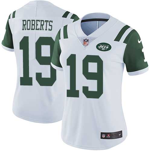 Women's Nike New York Jets #19 Andre Roberts White Stitched NFL Vapor Untouchable Limited Jersey