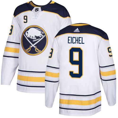 Youth Adidas Buffalo Sabres #9 Jack Eichel White Road Authentic Stitched NHL Jersey