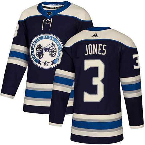 Youth Adidas Columbus Blue Jackets #3 Seth Jones Navy Alternate Authentic Stitched NHL Jersey