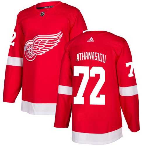 Youth Adidas Detroit Red Wings #72 Andreas Athanasiou Red Home Authentic Stitched NHL Jersey