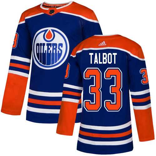 Youth Adidas Edmonton Oilers #33 Cam Talbot Royal Alternate Authentic Stitched NHL Jersey