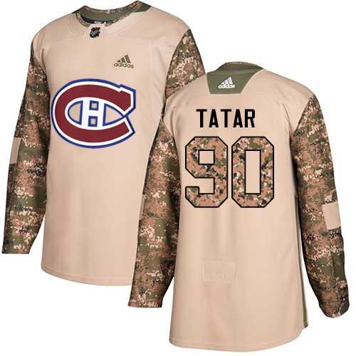 Youth Adidas Montreal Canadiens #90 Tomas Tatar Camo Authentic 2017 Veterans Day Stitched NHL Jersey