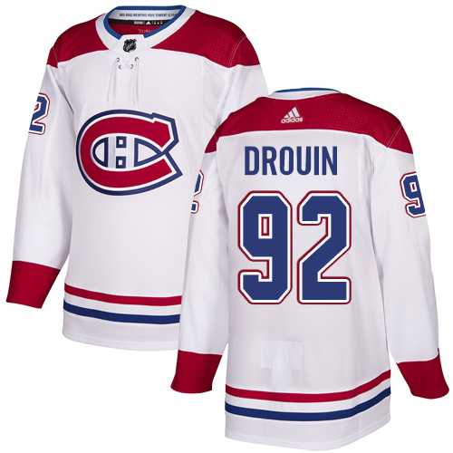 Youth Adidas Montreal Canadiens #92 Jonathan Drouin White Authentic Stitched NHL Jersey
