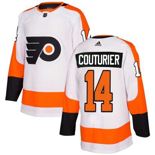Youth Adidas Philadelphia Flyers #14 Sean Couturier White Road Authentic Stitched NHL Jersey