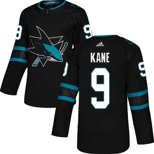 Youth Adidas San Jose Sharks #9 Evander Kane Black Alternate Authentic Stitched NHL Jersey